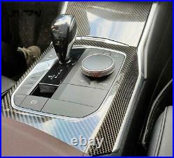 For BMW 3 Series G20 2019 2020 Carbon Fiber Interior Gear Shift Knob Panel Cover