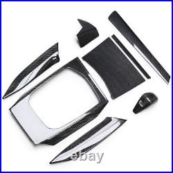 For BMW 3 Series G20 LHD 8X Interior Trims Console Panel Cover Real Carbon Fiber