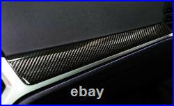 For BMW 3 Series G20 LHD 8X Interior Trims Console Panel Cover Real Carbon Fiber