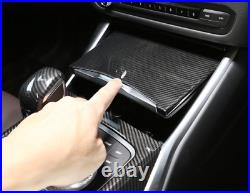 For BMW 3 Series G20 LHD 8X Interior Trims Console Panel Cover Real Carbon Fiber