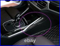 For BMW 3 Series G20 LHD 8X Interior Trims Console Panel Cover Real Carbon Fiber