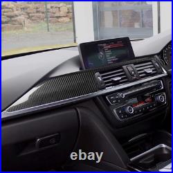 For BMW F30 F31 F32 F33 F34 F36 Console Dashboard Strip Trim Cover Carbon Fiber
