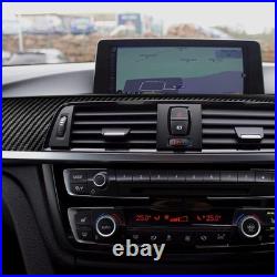 For BMW F30 F31 F32 F33 F34 F36 Console Dashboard Strip Trim Cover Carbon Fiber