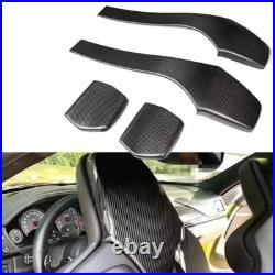 For BMW F80 M3 F82 F83 M4 Interior Seat Back Trim Cover Real Carbon Fiber 4x For BMW F80 M3 F82 F83 M4 Interior Seat Back Trim Cover Real Carbon Fiber 4x