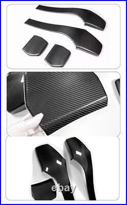 For BMW F80 M3 F82 F83 M4 Interior Seat Back Trim Cover Real Carbon Fiber 4x For BMW F80 M3 F82 F83 M4 Interior Seat Back Trim Cover Real Carbon Fiber 4x
