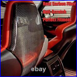 For BMW F80 M3 F82 F83 M4 Interior Seat Back Trim Cover Real Carbon Fiber 4x For BMW F80 M3 F82 F83 M4 Interior Seat Back Trim Cover Real Carbon Fiber 4x