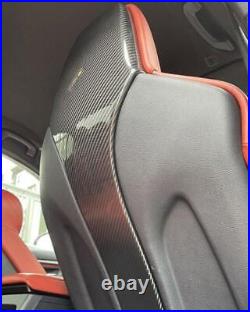 For BMW F80 M3 F82 F83 M4 Interior Seat Back Trim Cover Real Carbon Fiber 4x For BMW F80 M3 F82 F83 M4 Interior Seat Back Trim Cover Real Carbon Fiber 4x