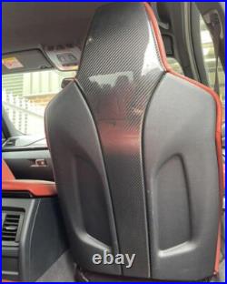 For BMW F80 M3 F82 F83 M4 Interior Seat Back Trim Cover Real Carbon Fiber 4x For BMW F80 M3 F82 F83 M4 Interior Seat Back Trim Cover Real Carbon Fiber 4x