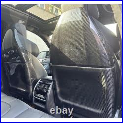 For BMW F90 M5 F95 X5M F96 X6M Dry Carbon Fiber Interior Seat Back Cover Trims