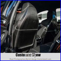 For BMW F90 M5 F95 X5M F96 X6M Dry Carbon Fiber Interior Seat Back Cover Trims