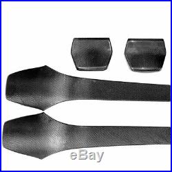 For BMW M3 F80 M4 F82 Seat Back Covers Interior Trim Carbon Fiber 4Pcs/Set 14-19