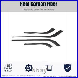 For BMW M4 F82 F83 Dry Carbon Fiber Interior Car Door Panel Decorative Trim Sets
