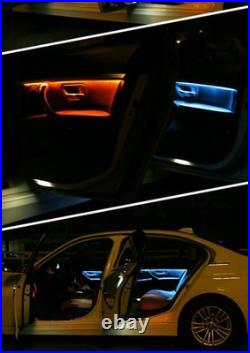 For BMW f30/f31 4PCS LED Ambient Light Bar Interior Door Panel Lamp Carbon Fiber