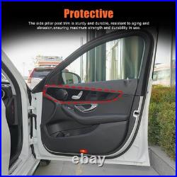 For Benz C GLC Class W205 X253 14-20 Interior Door Panel Cover Carbon Fiber Trim