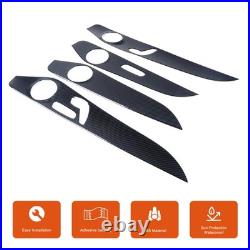 For Benz C GLC Class W205 X253 14-20 Interior Door Panel Cover Carbon Fiber Trim
