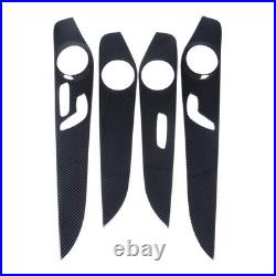 For Benz C GLC Class W205 X253 14-20 Interior Door Panel Cover Carbon Fiber Trim