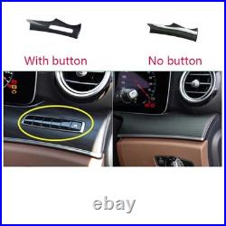 For Benz E Class W213 2016-23 RHD Center Console Dashboard Trim ABS Carbon fiber