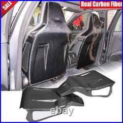 For Benz W204 C63 AMG 2008-2012 1 Pair Real Carbon Fiber Seat Back Trim Covers