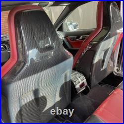 For Benz W204 C63 AMG 2008-2012 1 Pair Real Carbon Fiber Seat Back Trim Covers