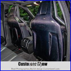 For Benz W204 C63 AMG 2008-2012 1 Pair Real Carbon Fiber Seat Back Trim Covers