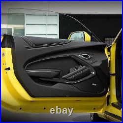 For Chevy Camaro 2016-2021 Carbon Fiber Interior Door Panel Surround Trim Cover