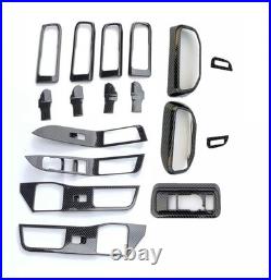 For Ford Explorer 2020-2022 Carbon Fiber Interior Car Accessories Trim Cover Kit
