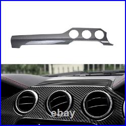 For Ford Mustang 15-21 10PCS Carbon Fiber Interior Decal Sticker Cover Trims RHD