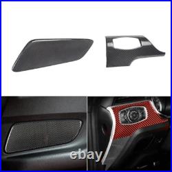 For Ford Mustang 15-21 10PCS Carbon Fiber Interior Decal Sticker Cover Trims RHD