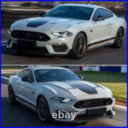 For Ford Mustang 15-21 10PCS Carbon Fiber Interior Decal Sticker Cover Trims RHD