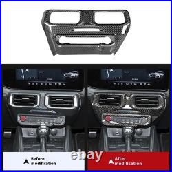 For Ford Mustang 24 True Dry Carbon Fiber Central Control Interior Decoration For Ford Mustang 24 True Dry Carbon Fiber Central Control Interior Decoration