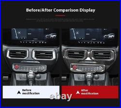 For Ford Mustang 24 True Dry Carbon Fiber Central Control Interior Decoration For Ford Mustang 24 True Dry Carbon Fiber Central Control Interior Decoration