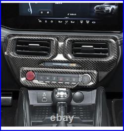 For Ford Mustang 24 True Dry Carbon Fiber Central Control Interior Decoration For Ford Mustang 24 True Dry Carbon Fiber Central Control Interior Decoration
