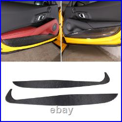 For GR Supra 2020-2023 Carbon Fiber Interior Door Anti-Kick Panel Trim sticker