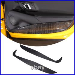 For GR Supra 2020-2023 Carbon Fiber Interior Door Anti-Kick Panel Trim sticker