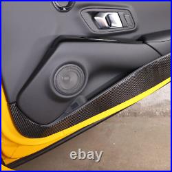 For GR Supra 2020-2023 Carbon Fiber Interior Door Anti-Kick Panel Trim sticker