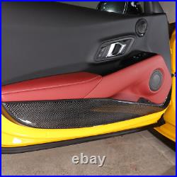 For GR Supra 2020-2023 Carbon Fiber Interior Door Anti-Kick Panel Trim sticker