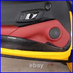 For GR Supra 2020-2023 Carbon Fiber Interior Door Anti-Kick Panel Trim sticker