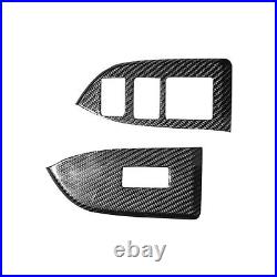 For GT86 FR-S Subaru BRZ Interior Door Window Switch Cover Trim Carbon Fiber