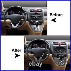 For Honda CR-V CRV 2007-2011 Interior Decoration Cover Set Carbon Fiber 20 Pcs