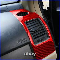 For Honda CR-V CRV Carbon Fiber Interior Center Control Full Set Trim Cover 2007