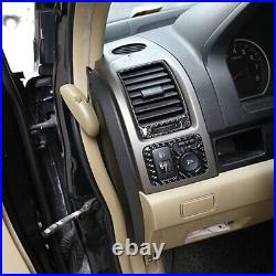 For Honda CR-V CRV Carbon Fiber Interior Center Control Full Set Trim Cover 2007