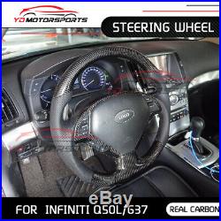 For Infiniti G37 Q50L carbon Fiber Steering Wheel Replacement interior trim