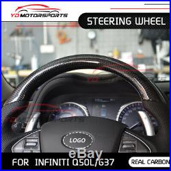 For Infiniti G37 Q50L carbon Fiber Steering Wheel Replacement interior trim
