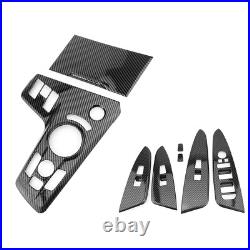 For Kia Sportage NQ5 Carbon Fibre Gear Shift Panel Cover Window Lift Switch Trim For Kia Sportage NQ5 Carbon Fibre Gear Shift Panel Cover Window Lift Switch Trim