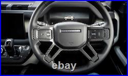 For Land Rover Defender L663 90 110 2020+ Carbon Fiber Interior Trim Kit Cover