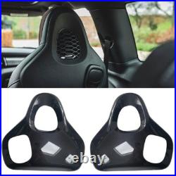 For MINI JCW F56 F57 Genuine Gloss Carbon Fibre Black Interior Seat Back Covers For MINI JCW F56 F57 Genuine Gloss Carbon Fibre Black Interior Seat Back Covers