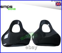 For MINI JCW F56 F57 Genuine Gloss Carbon Fibre Black Interior Seat Back Covers For MINI JCW F56 F57 Genuine Gloss Carbon Fibre Black Interior Seat Back Covers
