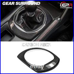 For Mazda MX5 ND Miata Roadster Carbon Fiber Gear Surround Interior Trim Cover