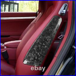 For Porsche 911/718 15-2020 Interior Seat side panel cover trim carbon fiber 2x