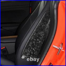For Porsche 911/718 15-2020 Interior Seat side panel cover trim carbon fiber 2x